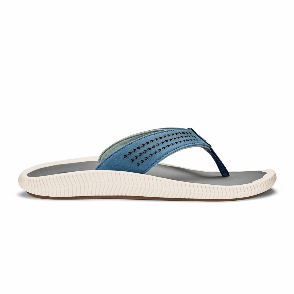 Sandalias Olukai Ulele - Chanclas Hombre Azules 20580-936